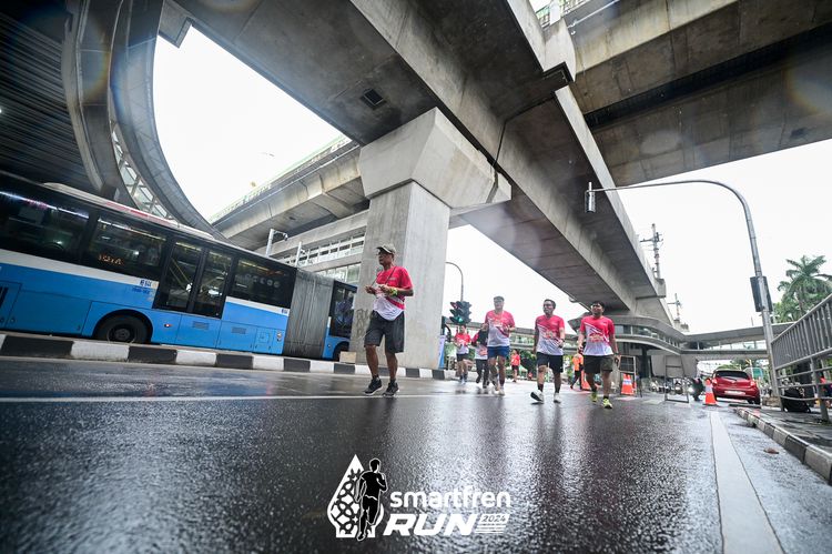 Race photo from Smartfren Run 2024