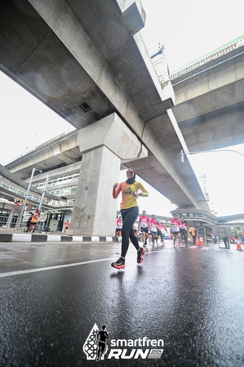 Race photo from Smartfren Run 2024