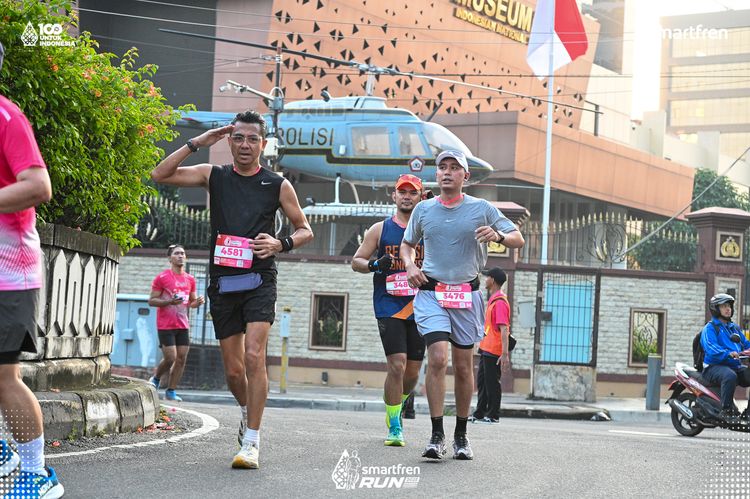 Race photo from Smartfren Run 2025 