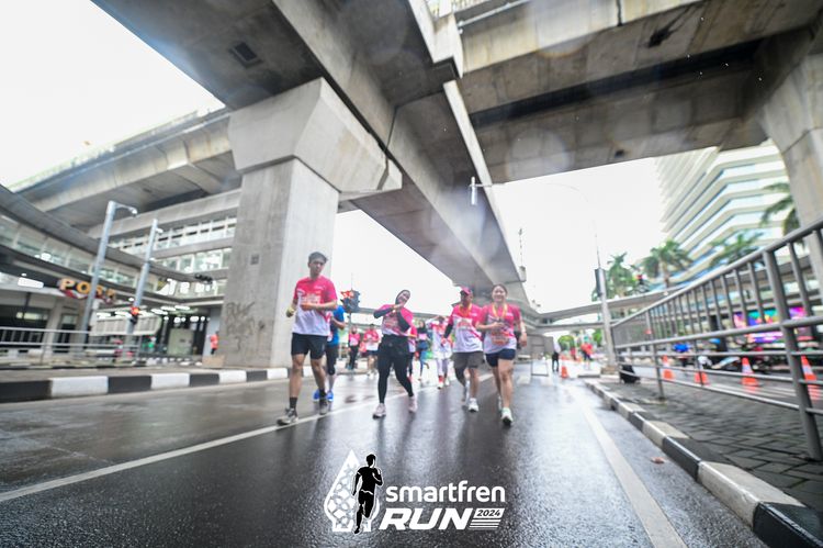 Race photo from Smartfren Run 2024