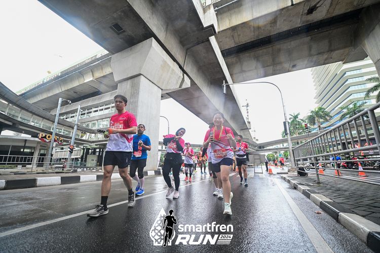 Race photo from Smartfren Run 2024