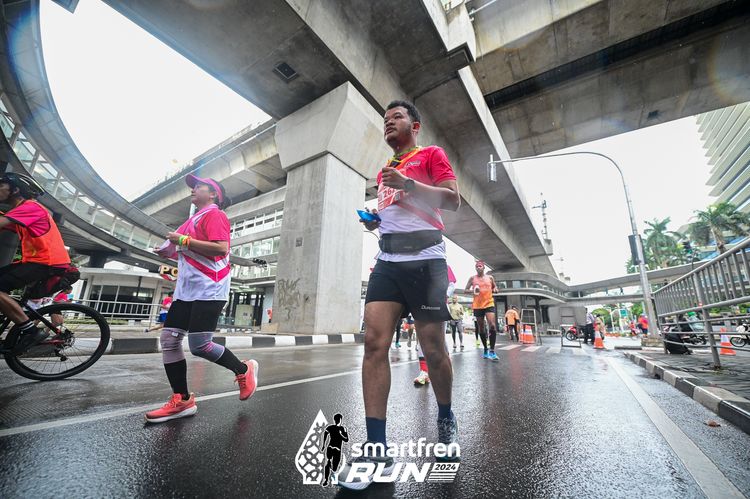 Race photo from Smartfren Run 2024