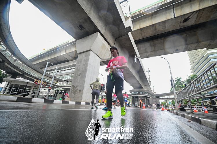 Race photo from Smartfren Run 2024