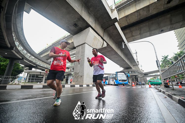 Race photo from Smartfren Run 2024