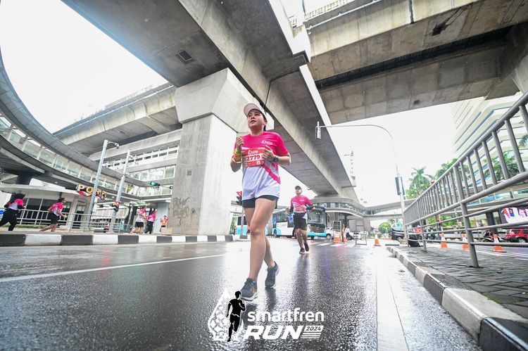 Race photo from Smartfren Run 2024