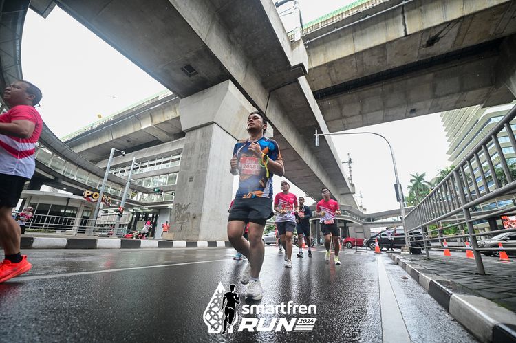 Race photo from Smartfren Run 2024