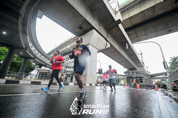 Race photo from Smartfren Run 2024