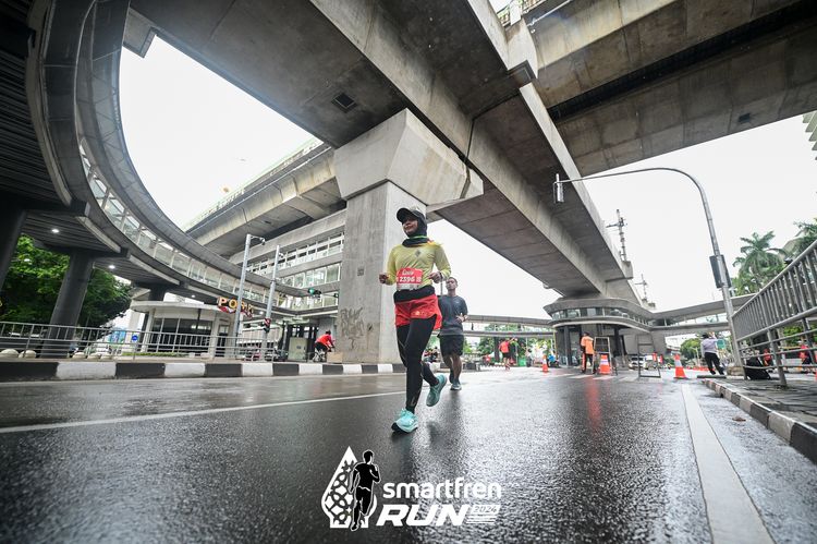 Race photo from Smartfren Run 2024
