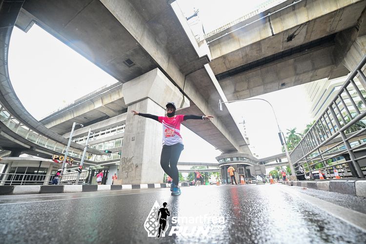 Race photo from Smartfren Run 2024