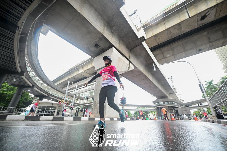 Race photo from Smartfren Run 2024