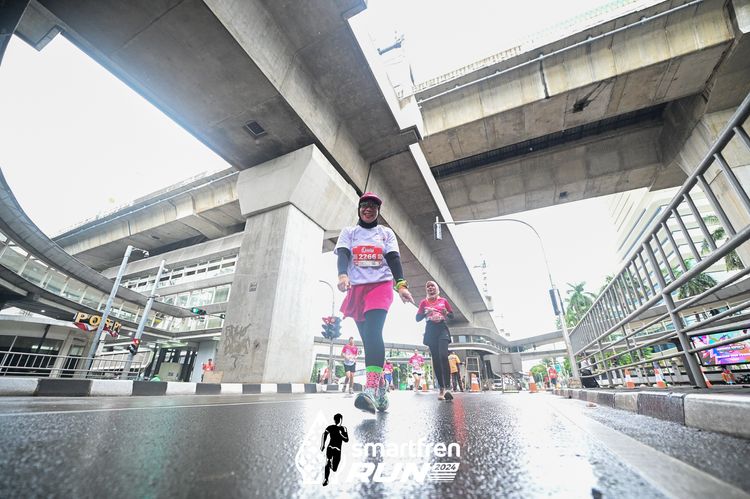 Race photo from Smartfren Run 2024