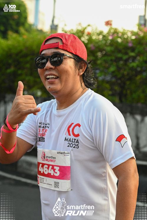 Race photo from Smartfren Run 2025 