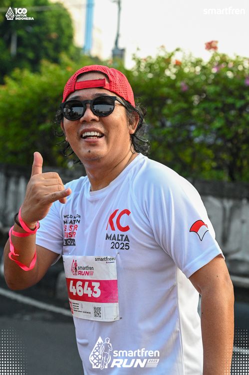 Race photo from Smartfren Run 2025 