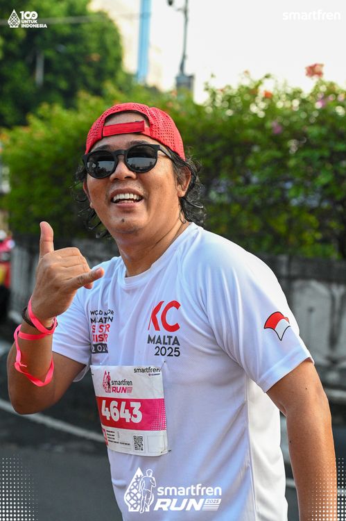 Race photo from Smartfren Run 2025 