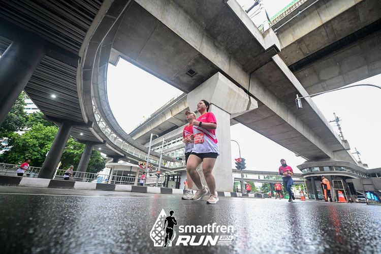 Race photo from Smartfren Run 2024