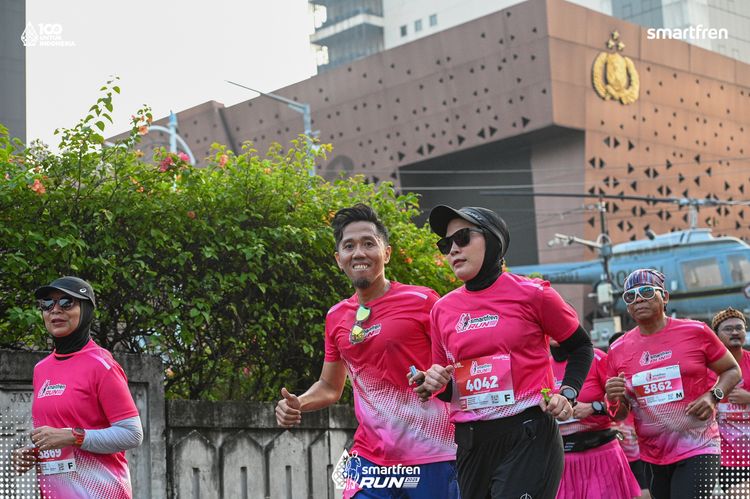 Race photo from Smartfren Run 2025 