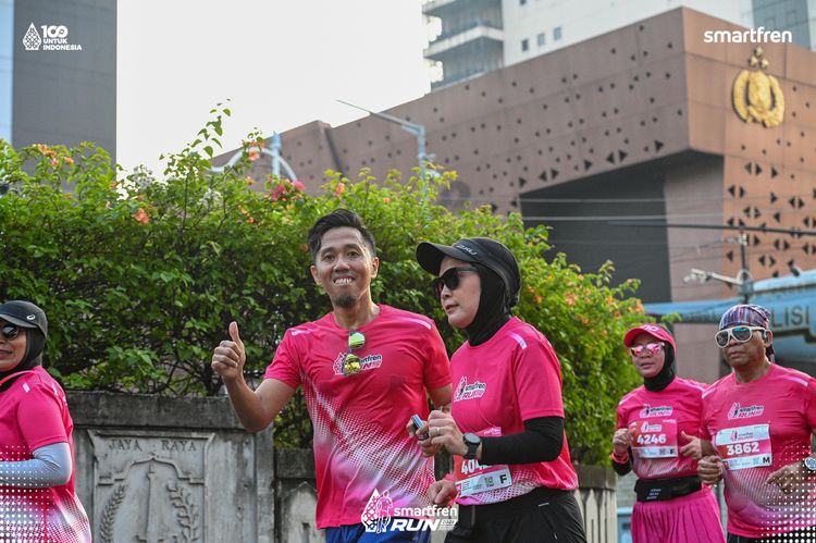 Race photo from Smartfren Run 2025 