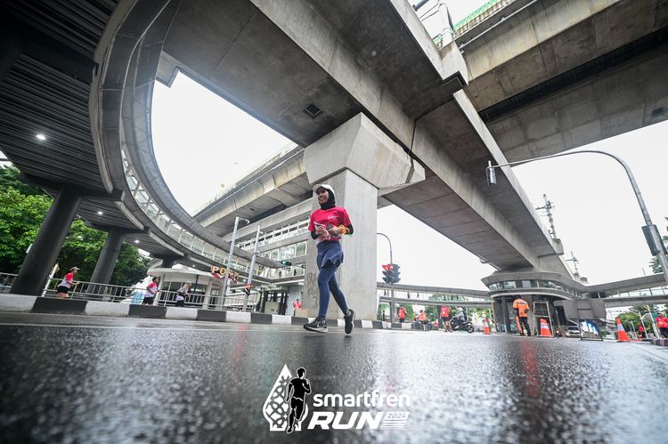 Race photo from Smartfren Run 2024
