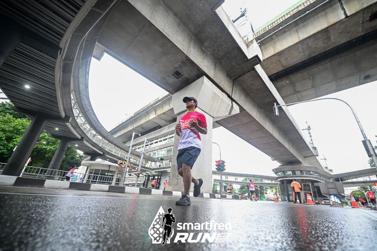 Race photo from Smartfren Run 2024