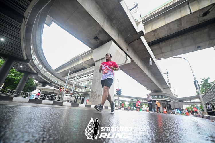 Race photo from Smartfren Run 2024