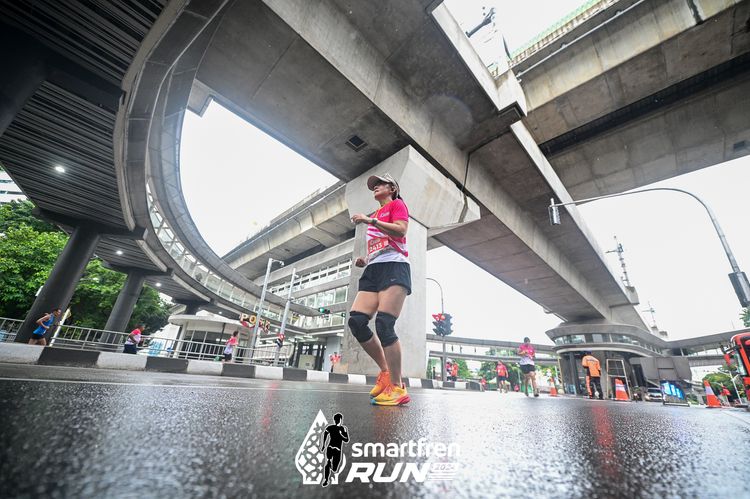 Race photo from Smartfren Run 2024