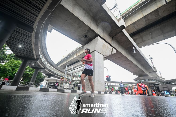 Race photo from Smartfren Run 2024