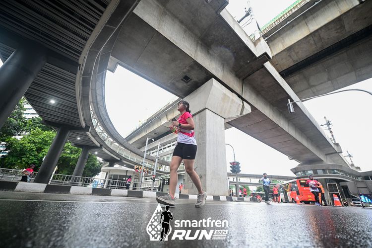 Race photo from Smartfren Run 2024