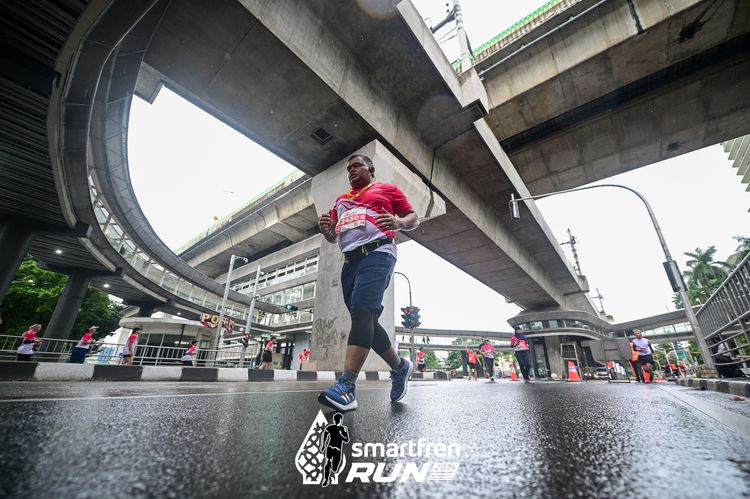 Race photo from Smartfren Run 2024