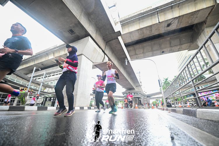 Race photo from Smartfren Run 2024