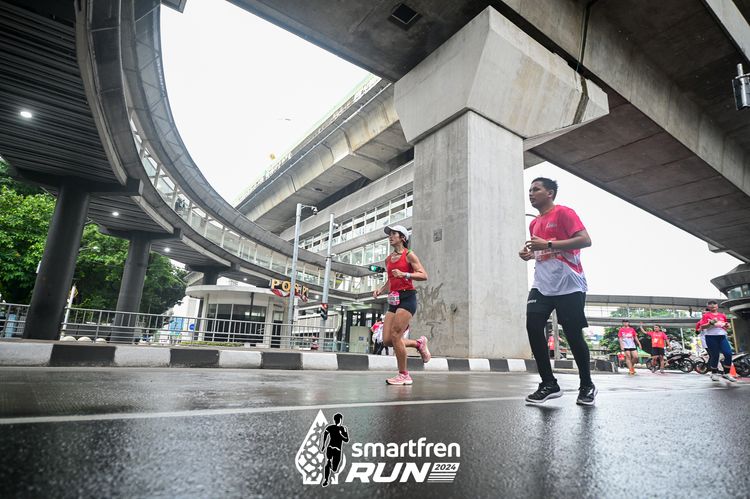 Race photo from Smartfren Run 2024