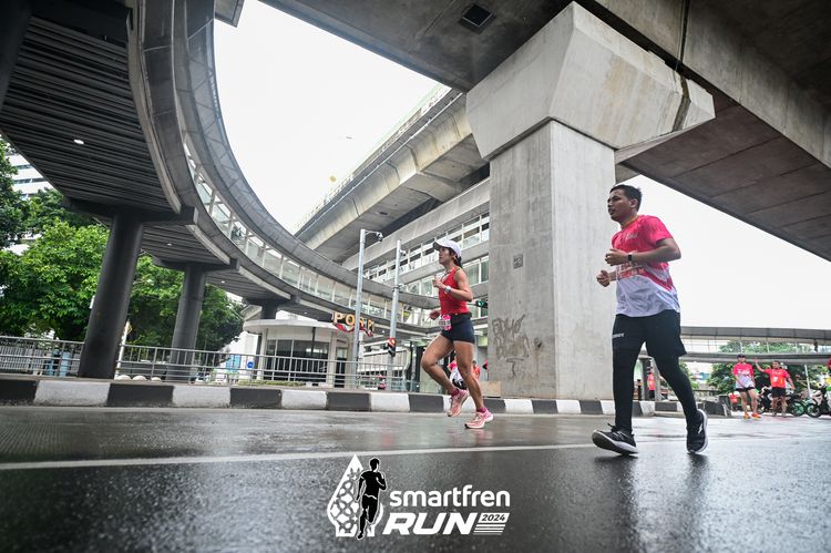 Race photo from Smartfren Run 2024