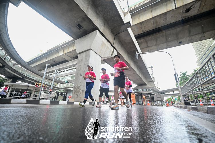 Race photo from Smartfren Run 2024