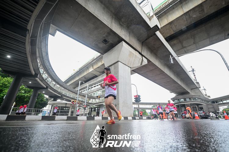Race photo from Smartfren Run 2024