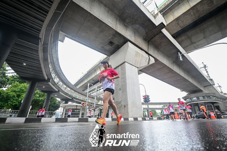 Race photo from Smartfren Run 2024