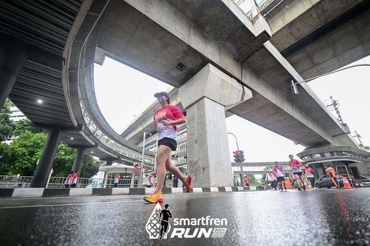 Race photo from Smartfren Run 2024