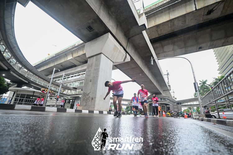 Race photo from Smartfren Run 2024