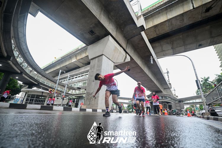 Race photo from Smartfren Run 2024
