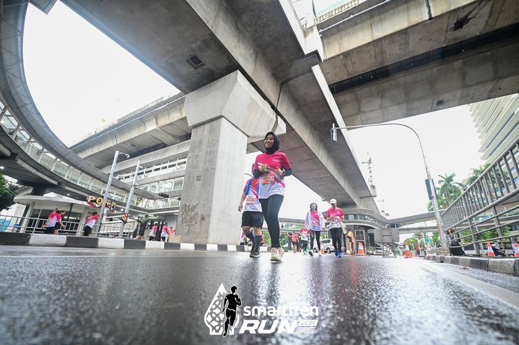 Race photo from Smartfren Run 2024