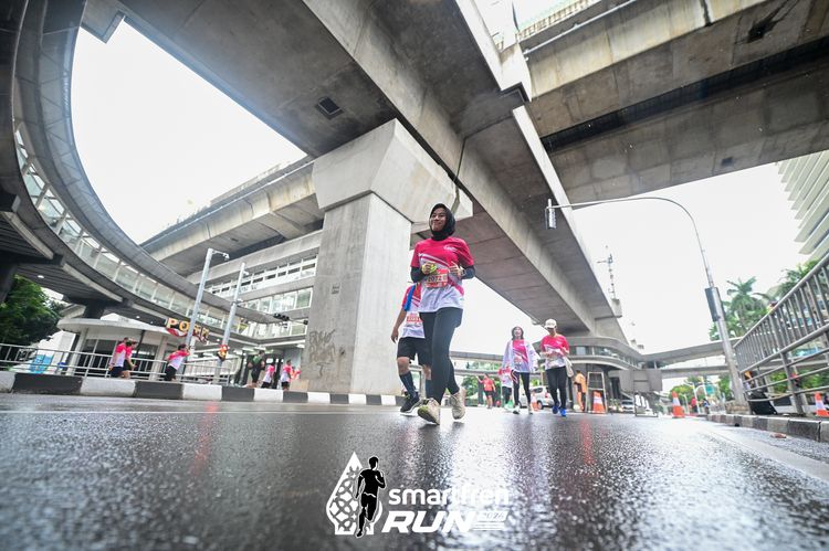 Race photo from Smartfren Run 2024