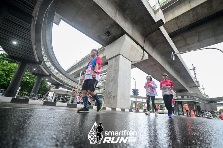 Race photo from Smartfren Run 2024