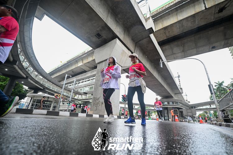 Race photo from Smartfren Run 2024