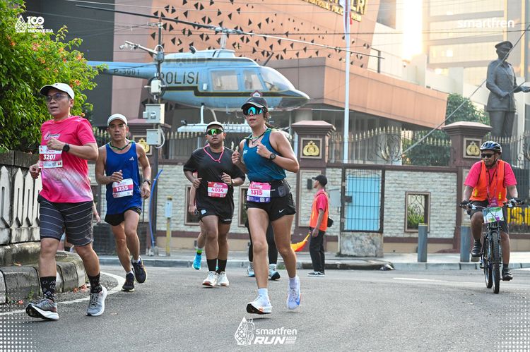 Race photo from Smartfren Run 2025 