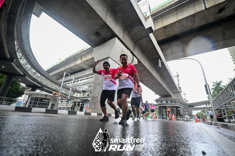 Race photo from Smartfren Run 2024
