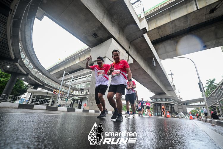 Race photo from Smartfren Run 2024