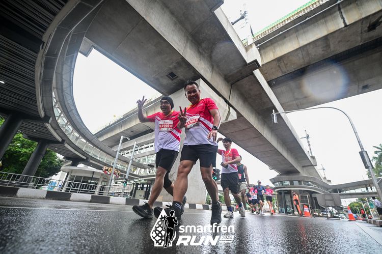 Race photo from Smartfren Run 2024