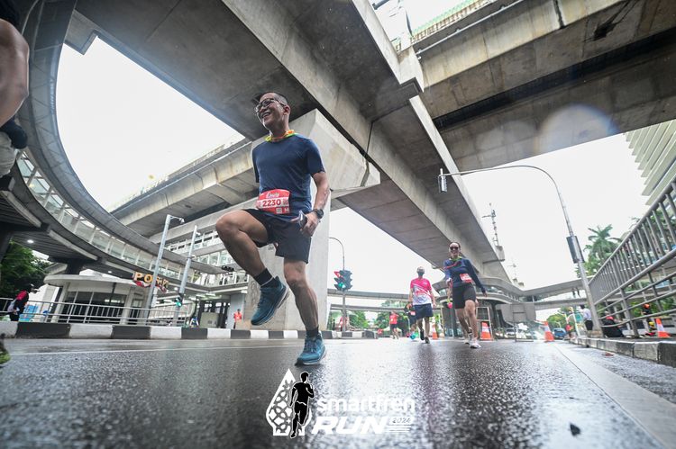 Race photo from Smartfren Run 2024