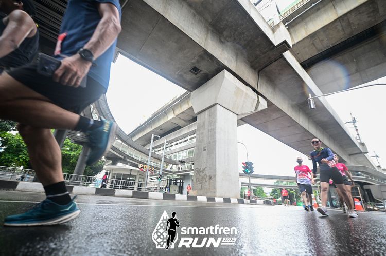 Race photo from Smartfren Run 2024