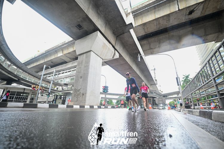 Race photo from Smartfren Run 2024