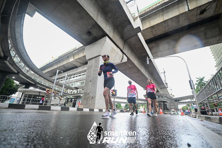 Race photo from Smartfren Run 2024