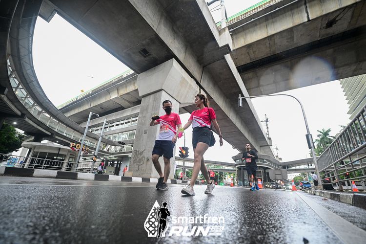 Race photo from Smartfren Run 2024